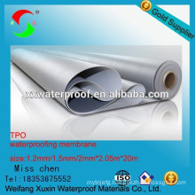 1.2mm green TPO waterproof membrane for roofs